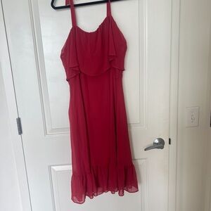 Express chiffon Ruffled Dress